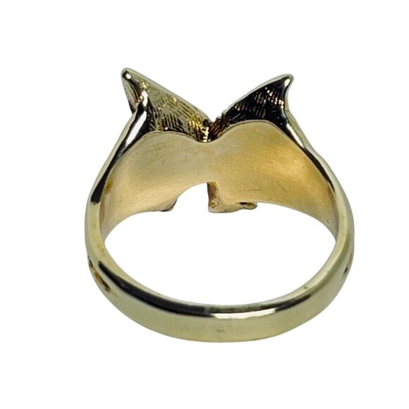 Vintage 18k HGE Men's Flying Eagle Ring (R415) - Picture 8 of 8